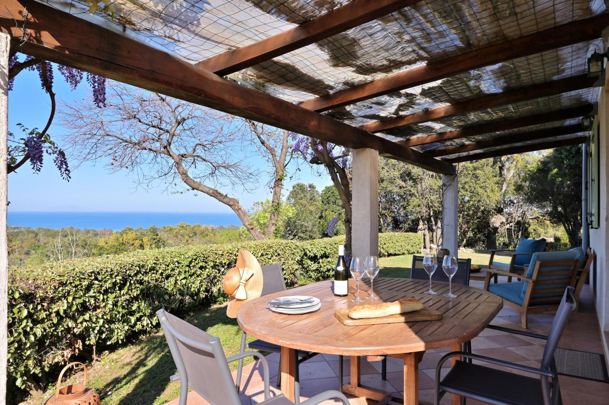 Domaine Punta Della Guardia Villa Vue Mer Dans Nature Protegee, Plage A 1,5 Km セルヴィオーヌ エクステリア 写真